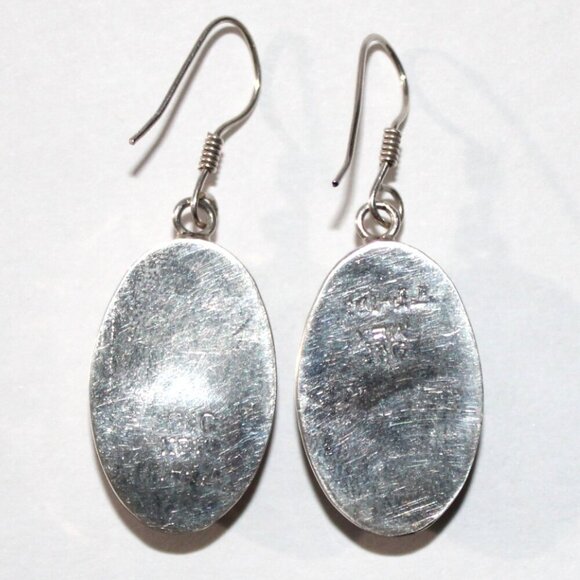 Sterling Silver Bubble Gum Coral Earrings - Picture 2 of 4